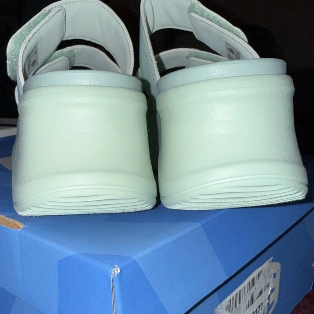 Hey Dude Mint Green Slide Sandals - Picture 3 of 6